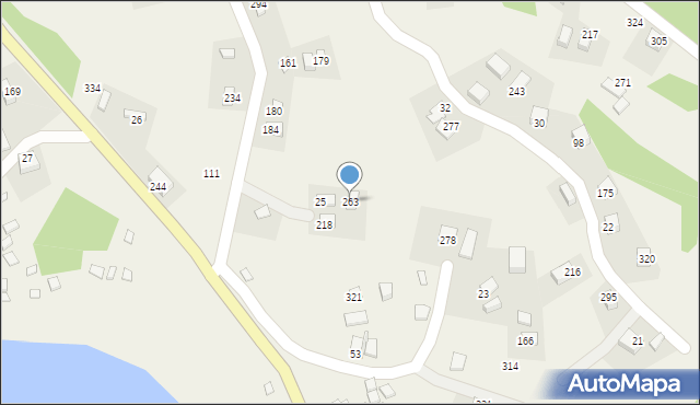 Gródek nad Dunajcem, Gródek nad Dunajcem, 263, mapa Gródek nad Dunajcem
