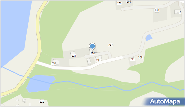 Gródek nad Dunajcem, Gródek nad Dunajcem, 270, mapa Gródek nad Dunajcem