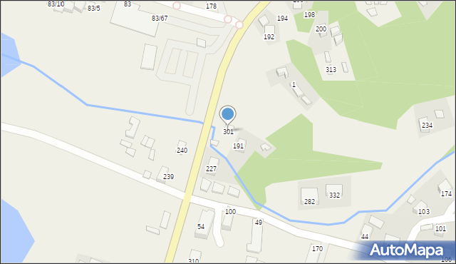 Gródek nad Dunajcem, Gródek nad Dunajcem, 301, mapa Gródek nad Dunajcem