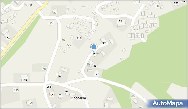 Gródek nad Dunajcem, Gródek nad Dunajcem, 35, mapa Gródek nad Dunajcem