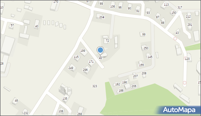 Gródek nad Dunajcem, Gródek nad Dunajcem, 42, mapa Gródek nad Dunajcem