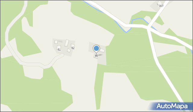 Gródek nad Dunajcem, Gródek nad Dunajcem, 60, mapa Gródek nad Dunajcem