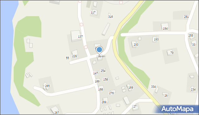 Gródek nad Dunajcem, Gródek nad Dunajcem, 77, mapa Gródek nad Dunajcem