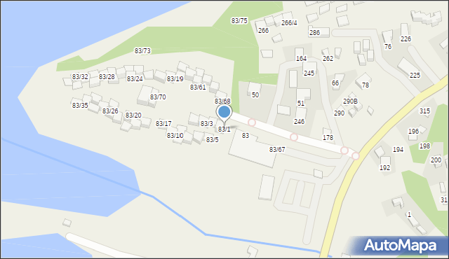 Gródek nad Dunajcem, Gródek nad Dunajcem, 83/1, mapa Gródek nad Dunajcem