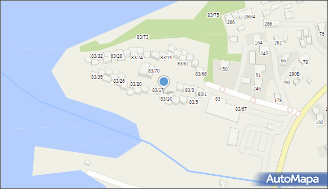 Gródek nad Dunajcem, Gródek nad Dunajcem, 83/16, mapa Gródek nad Dunajcem