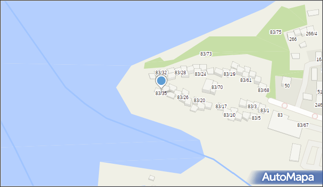 Gródek nad Dunajcem, Gródek nad Dunajcem, 83/35, mapa Gródek nad Dunajcem