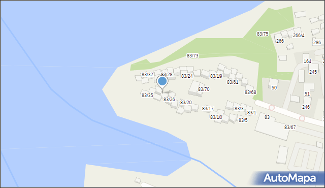 Gródek nad Dunajcem, Gródek nad Dunajcem, 83/38, mapa Gródek nad Dunajcem