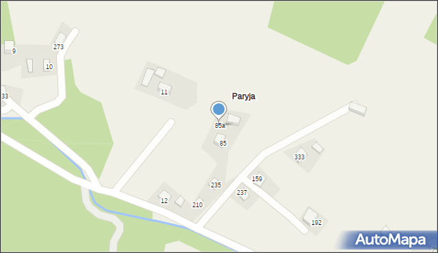 Gródek nad Dunajcem, Gródek nad Dunajcem, 85a, mapa Gródek nad Dunajcem