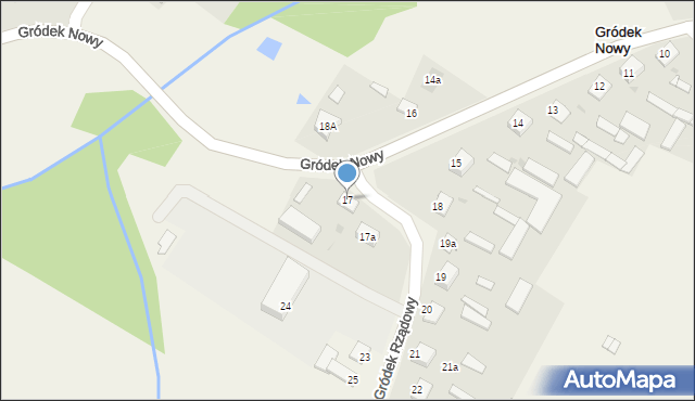 Gródek Rządowy, Gródek Rządowy, 17, mapa Gródek Rządowy
