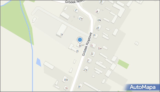 Gródek Rządowy, Gródek Rządowy, 23, mapa Gródek Rządowy