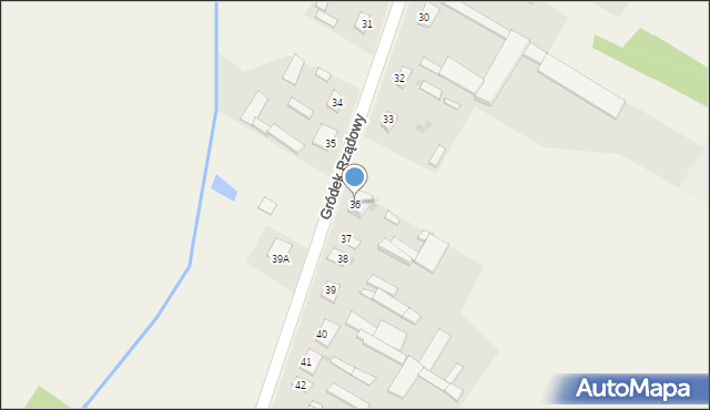Gródek Rządowy, Gródek Rządowy, 36, mapa Gródek Rządowy