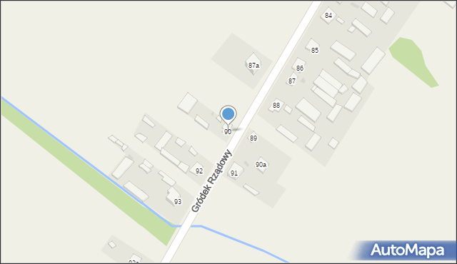 Gródek Rządowy, Gródek Rządowy, 90, mapa Gródek Rządowy