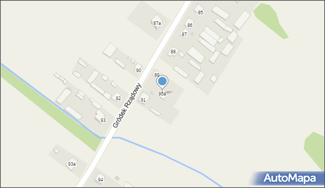 Gródek Rządowy, Gródek Rządowy, 90a, mapa Gródek Rządowy