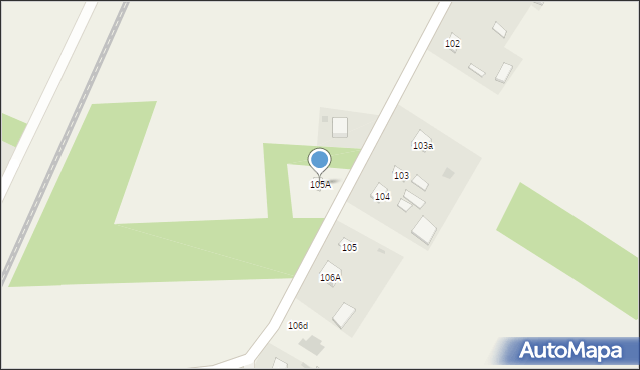 Gródek Szlachecki, Gródek Szlachecki, 105A, mapa Gródek Szlachecki
