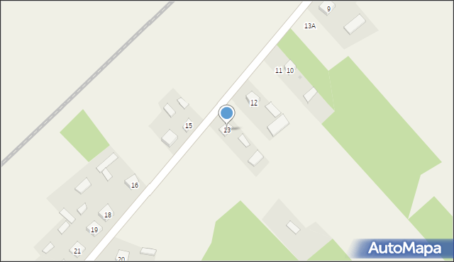 Gródek Szlachecki, Gródek Szlachecki, 13, mapa Gródek Szlachecki