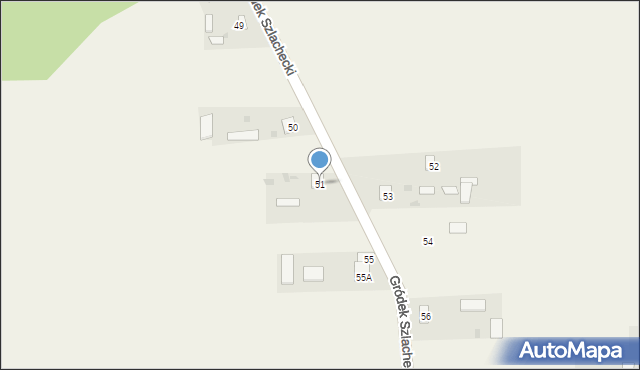 Gródek Szlachecki, Gródek Szlachecki, 51, mapa Gródek Szlachecki