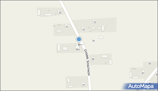 Gródek Szlachecki, Gródek Szlachecki, 55, mapa Gródek Szlachecki