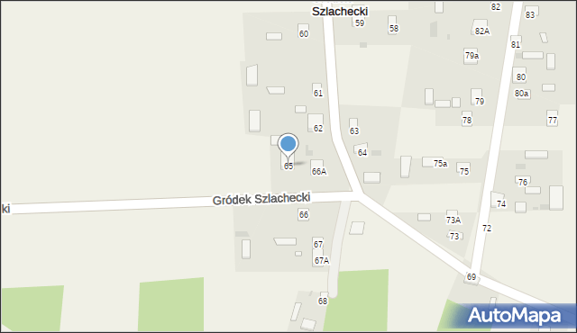 Gródek Szlachecki, Gródek Szlachecki, 65, mapa Gródek Szlachecki