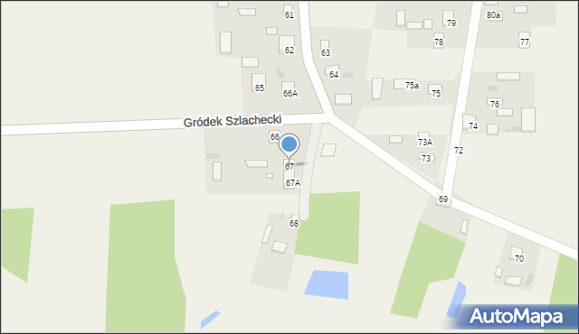 Gródek Szlachecki, Gródek Szlachecki, 67, mapa Gródek Szlachecki