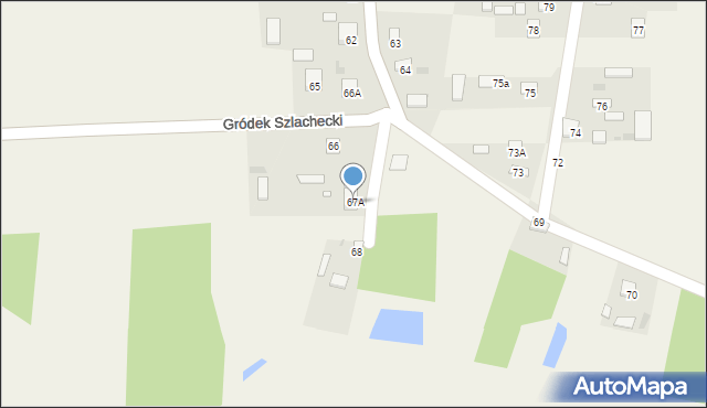 Gródek Szlachecki, Gródek Szlachecki, 67A, mapa Gródek Szlachecki