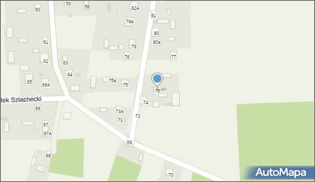 Gródek Szlachecki, Gródek Szlachecki, 76, mapa Gródek Szlachecki