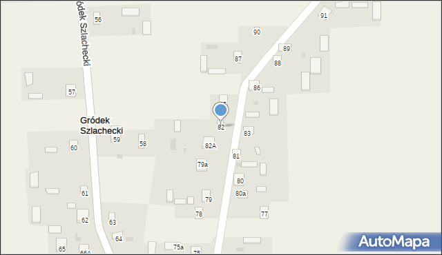Gródek Szlachecki, Gródek Szlachecki, 82, mapa Gródek Szlachecki