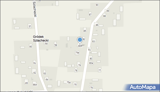 Gródek Szlachecki, Gródek Szlachecki, 82A, mapa Gródek Szlachecki
