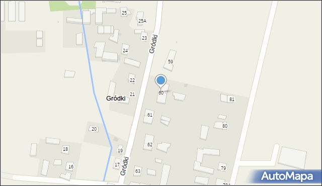 Gródki, Gródki, 60, mapa Gródki