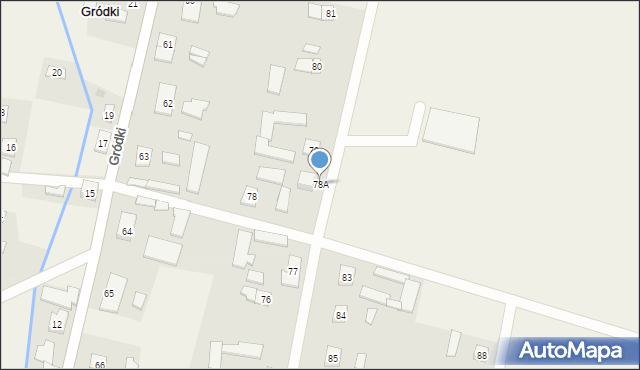 Gródki, Gródki, 78A, mapa Gródki