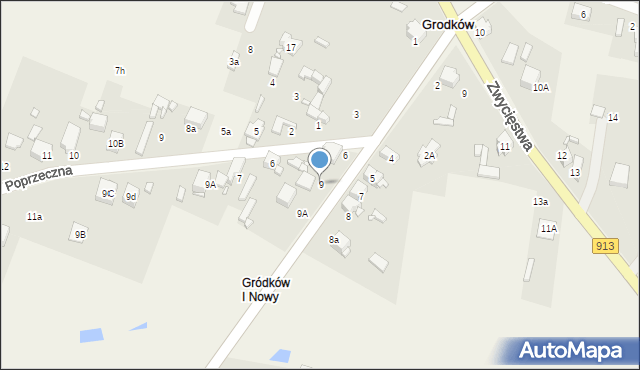 Grodków, Grodziecka, 9, mapa Grodków