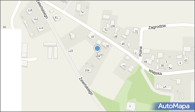 Grodkowice, Grodkowice, 124, mapa Grodkowice