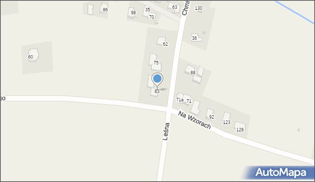 Grodkowice, Grodkowice, 83, mapa Grodkowice