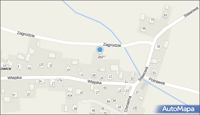 Grodkowice, Grodkowice, 95A, mapa Grodkowice