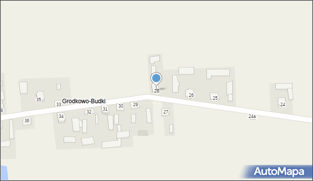 Grodkowo-Zawisze, Grodkowo-Zawisze, 28, mapa Grodkowo-Zawisze