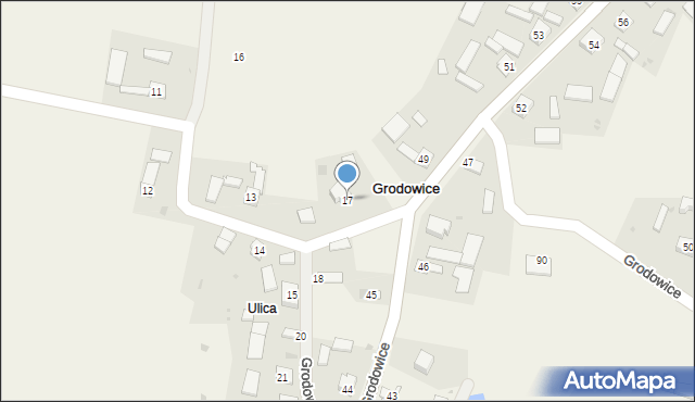 Grodowice, Grodowice, 17, mapa Grodowice