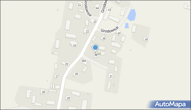 Grodowice, Grodowice, 38, mapa Grodowice
