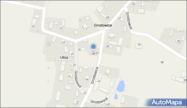 Grodowice, Grodowice, 45, mapa Grodowice
