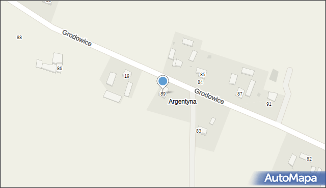 Grodowice, Grodowice, 89, mapa Grodowice