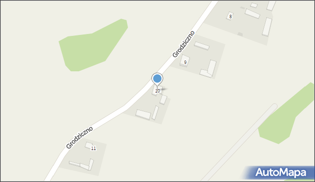 Grodziczno, Grodziczno, 10, mapa Grodziczno