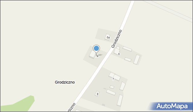 Grodziczno, Grodziczno, 7a, mapa Grodziczno