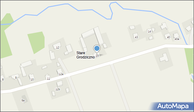 Grodziczno, Grodziczno, 13, mapa Grodziczno