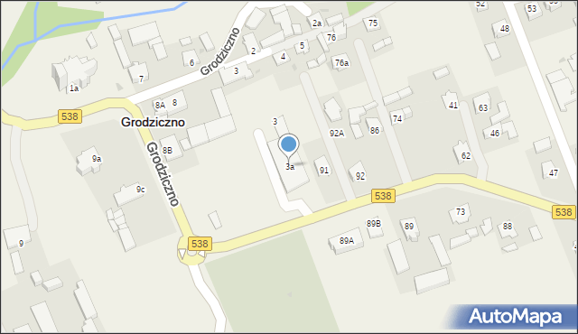 Grodziczno, Grodziczno, 3a, mapa Grodziczno