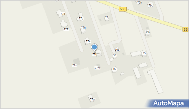 Grodziczno, Grodziczno, 77l, mapa Grodziczno