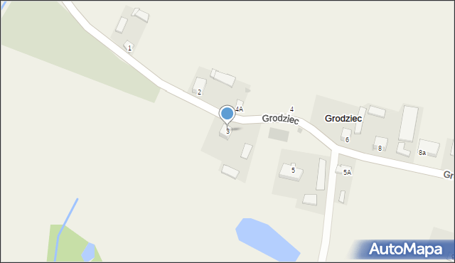 Grodziec, Grodziec, 3, mapa Grodziec