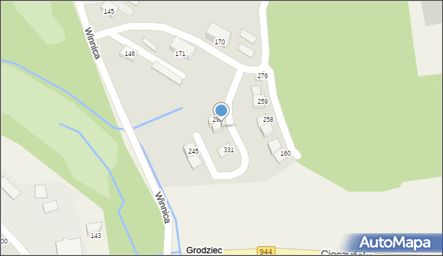 Grodziec, Grodziec, 298a, mapa Grodziec