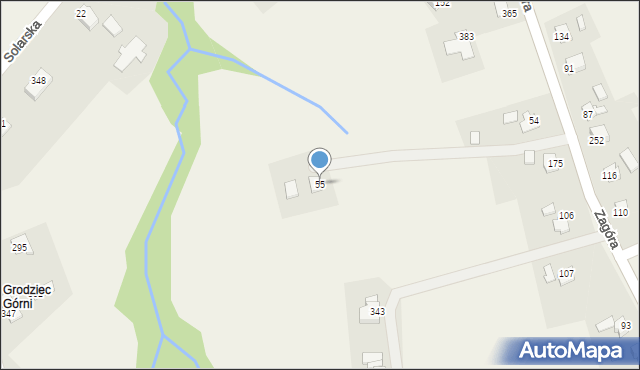 Grodziec, Grodziec, 55, mapa Grodziec