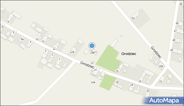 Grodziec, Grodziec, 13a, mapa Grodziec