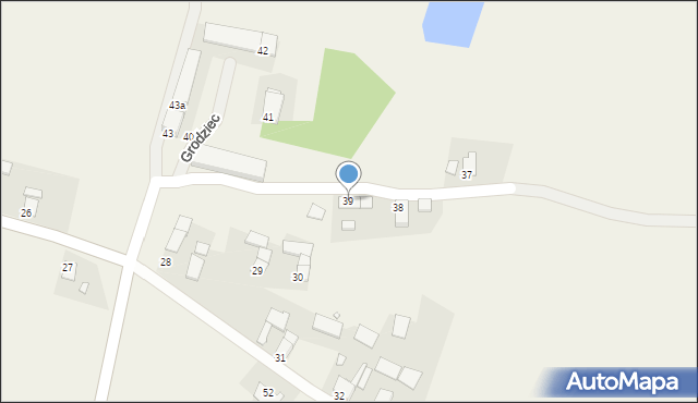 Grodziec, Grodziec, 39, mapa Grodziec