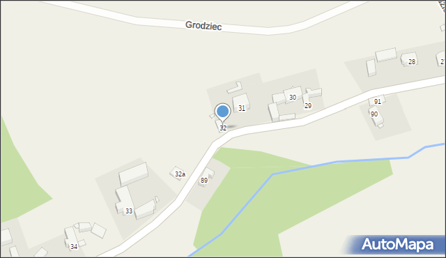 Grodziec, Grodziec, 32, mapa Grodziec