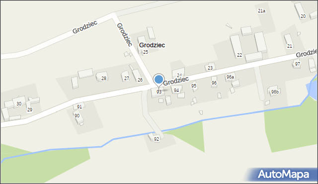 Grodziec, Grodziec, 93, mapa Grodziec